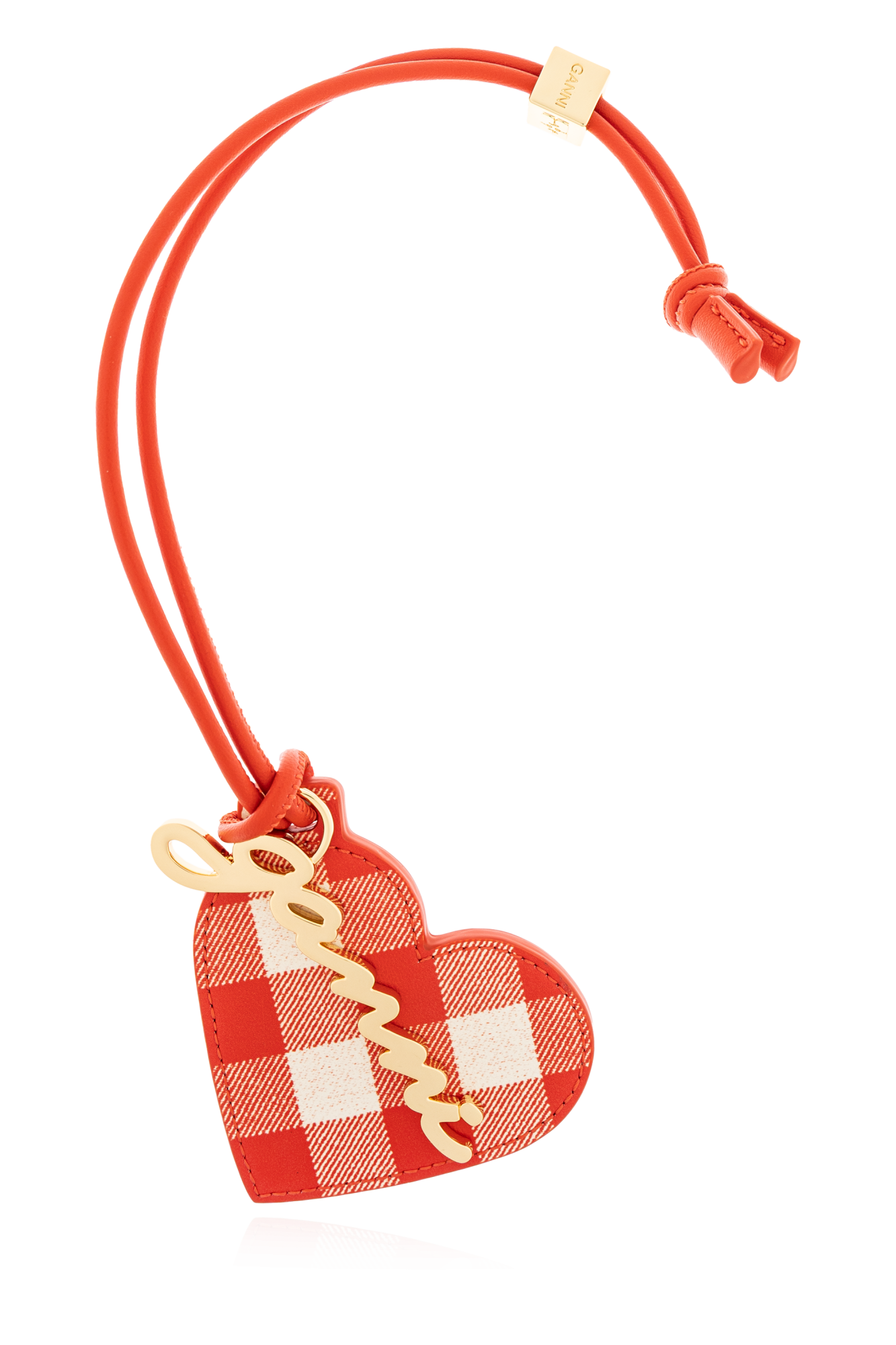 キーホルダー・キーリング GANNI Heart-shaped mirror Bou red Ganni Hanger with mirror | Women's Bags | Vitkac